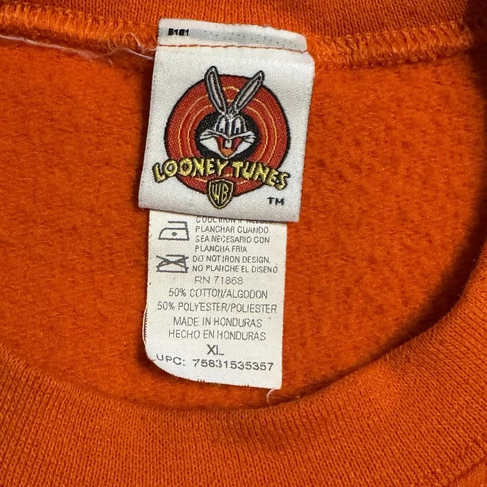 Vintage‎ Looney Tunes Tweety Bird Halloween XL Sweatshirt Don't Cross My Path